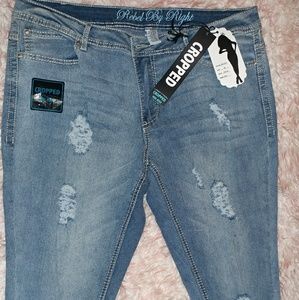 NWT sz 20 Rebel by right cropped denim (Capri)